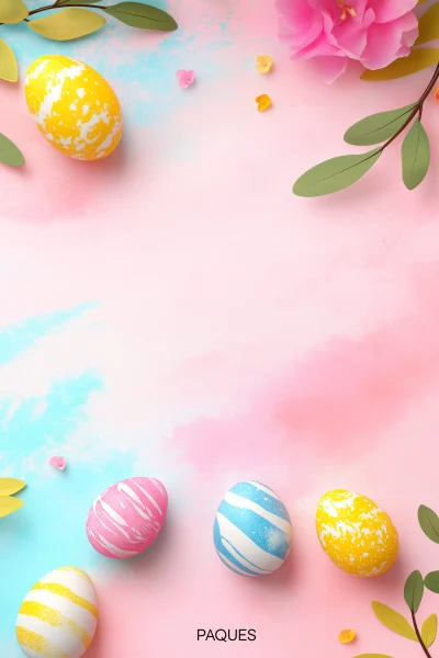 Abstract Easter Eggs Illustration