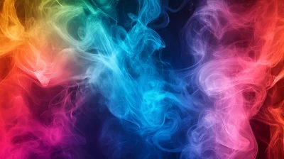 Colorful Smoke Abstract Background