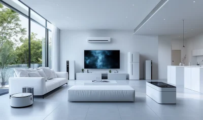 Modern Smart Home Living Room