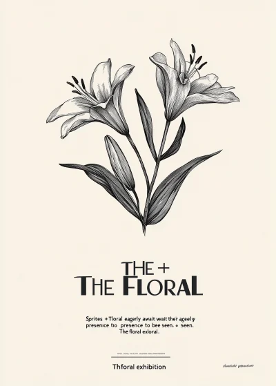 Minimalist Floral Poster Design