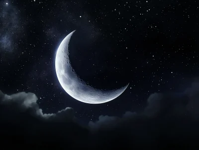 Crescent Moon Illustration