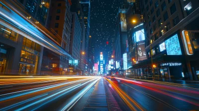 City Street at Night