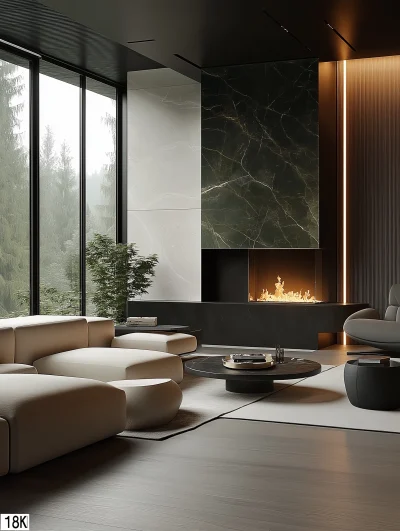 Modern Minimalist Living Room Interior