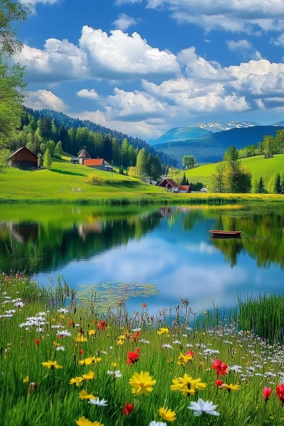 Scenic Spring Landscape