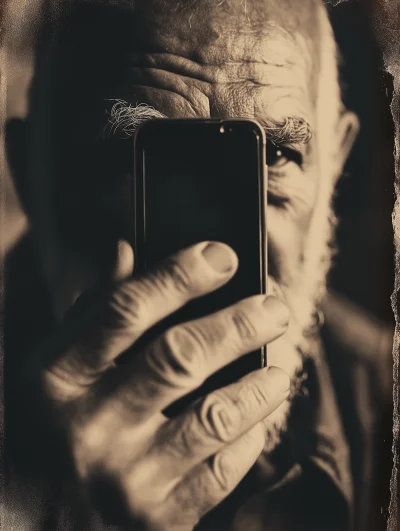 Sepia Tintype Portrait