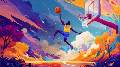 Fantasy Basketball Player Illustration