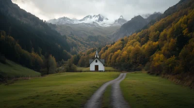 Small Church in the Alps