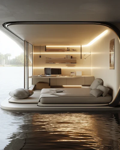 Luxurious Floating Atelier Studio