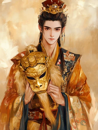 Teenage Male in Monkey King Armor