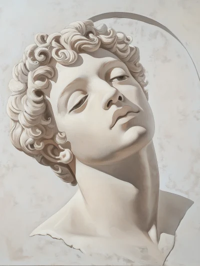 Classical Marble Statue Painting