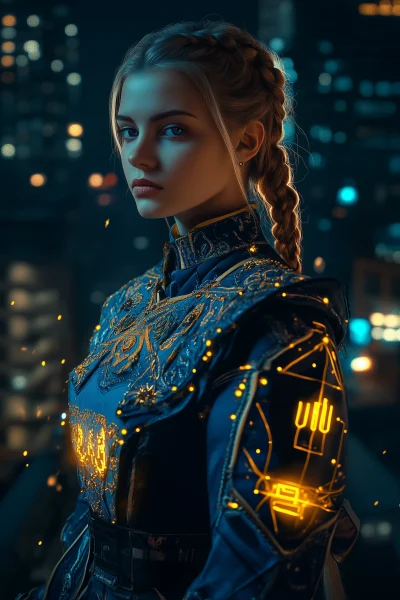 Futuristic Ukrainian Warrior