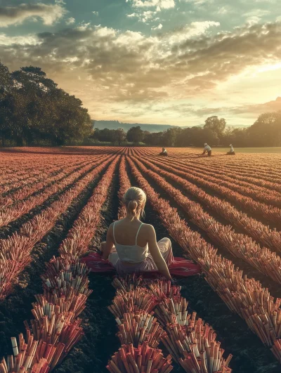 Field of Cigarette Flowers