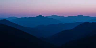 Dusk in the Great Smoky Mountains