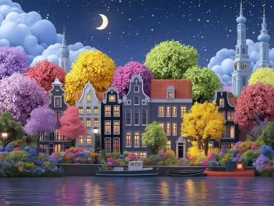 Night in Amsterdam