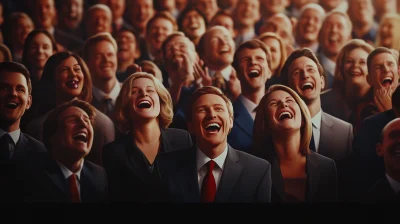 Laughing Crowd