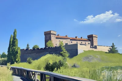 Castle on a Hot Summer Day