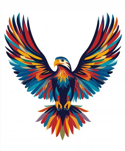 Eagle and Parrot Vector Illustration