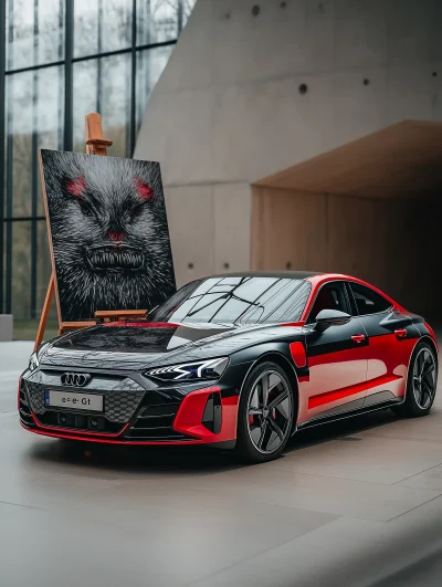 Audi E hyper realistic photo