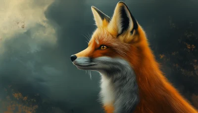 Small Red Fox Portrait