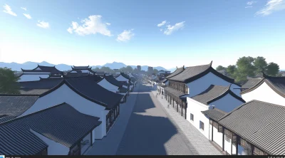 Ancient Chinese Town 3D Model