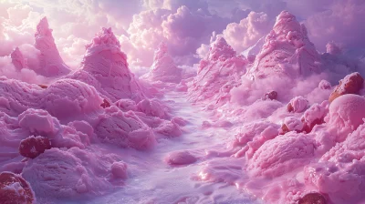 Whimsical Ice Cream Landscape