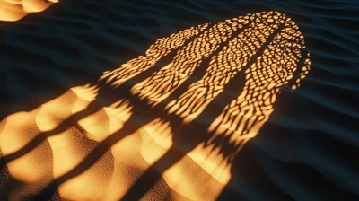 Arabic Window Shadow in Desert