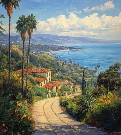 Los Angeles Hillside Scenery