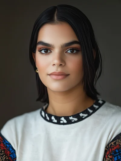 Young Woman Studio Headshot Portrait