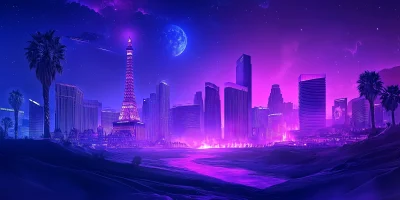 Purple Cityscape