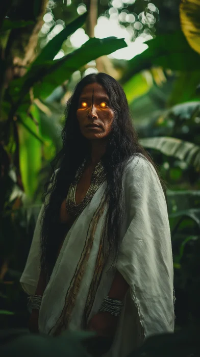 Mystical Indigenous Woman in Darien Gap