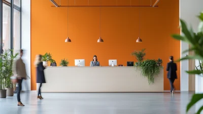 Modern Office Reception Desk