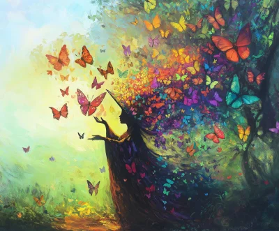 Joyful Magical Starlight with Butterflies