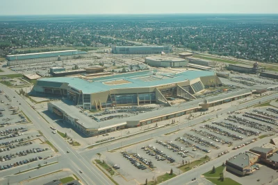 1970’s Edmonton Shopping Mall Aerial View