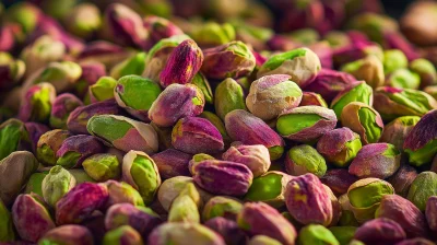 Close-Up of Green Pistachios