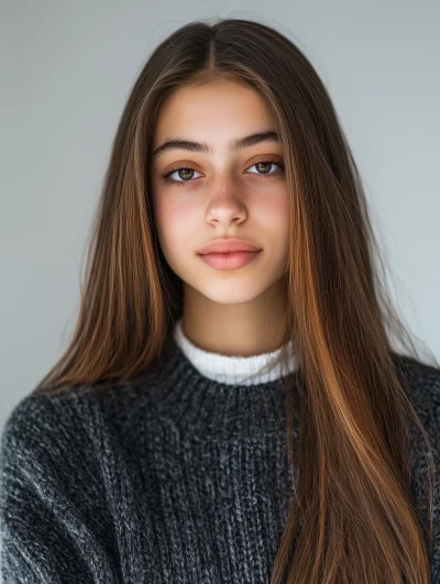 Studio Headshot Portrait of Young Woman