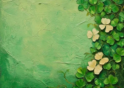 St. Patrick’s Day Envelope Border Oil Painting