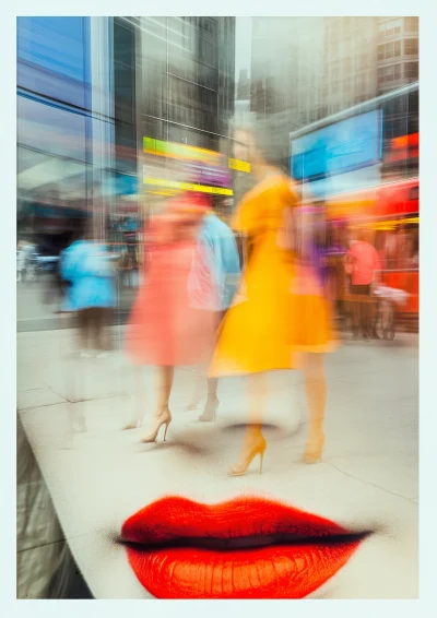 Colorful Urban Rio Street Scene