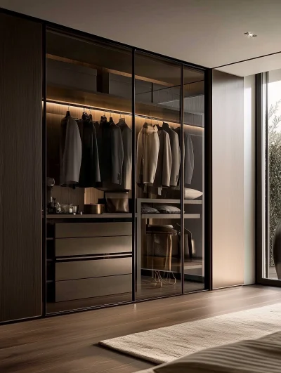 Modern Minimalist Italian Wardrobe Design