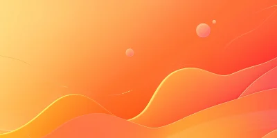 Ultra Minimalist Orange Gradient Background Design