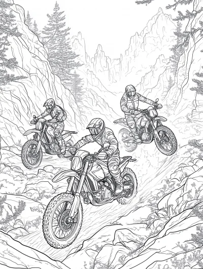 Mountain Motorcycle Race