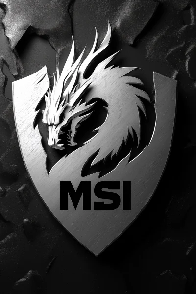 Monochromatic Dragon Shield Logo