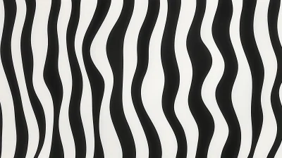 Abstract Black and White Striped Pattern