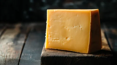 Cheddar Cheese on Wooden Surface