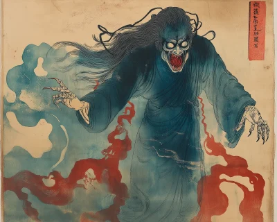 Japanese Mythological Ghost Painting