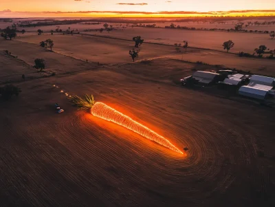 Giant Carrot on Outback Farm