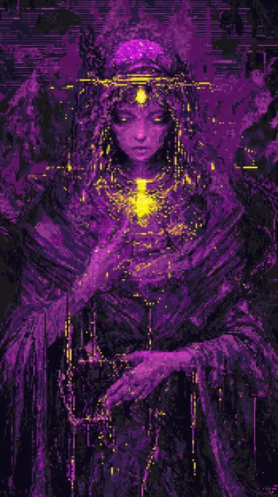 Occult Ritual Pixel Art