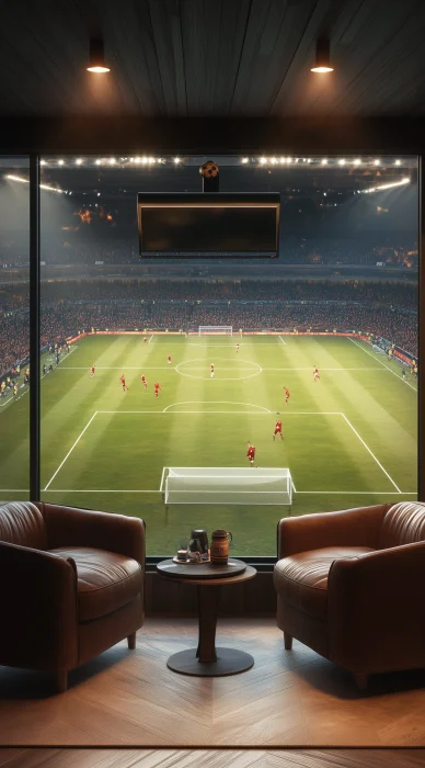 Soccer Field VIP Lodge Interior View