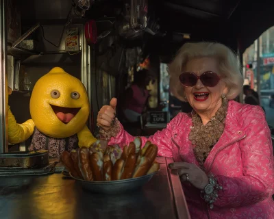 Surreal Hot Dog Stand Encounter