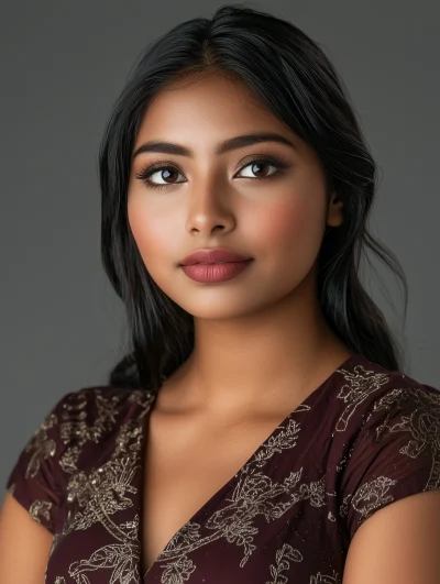 Young Woman Studio Portrait