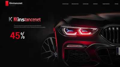 Minimalistic Car Advertising Landing Page